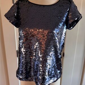 Sequin Blue Women's Top